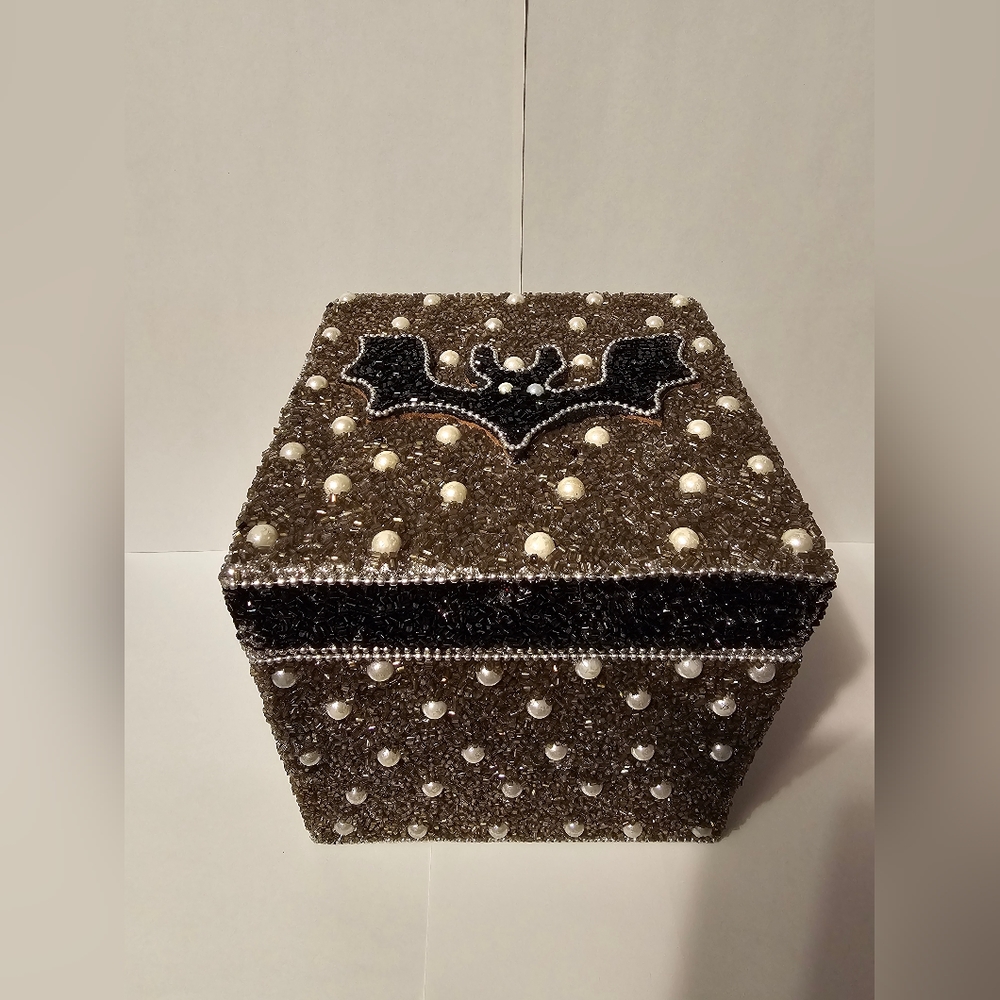 Halloween bat gothic storage jewelry box